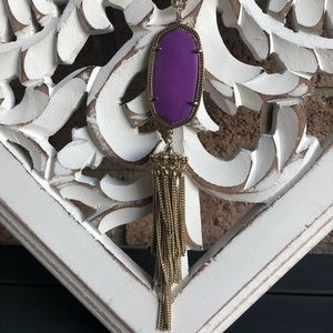 Kendra Scott Neon purple rayne necklace